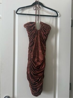 House of CB Letitia Cocoa Swirl Dress